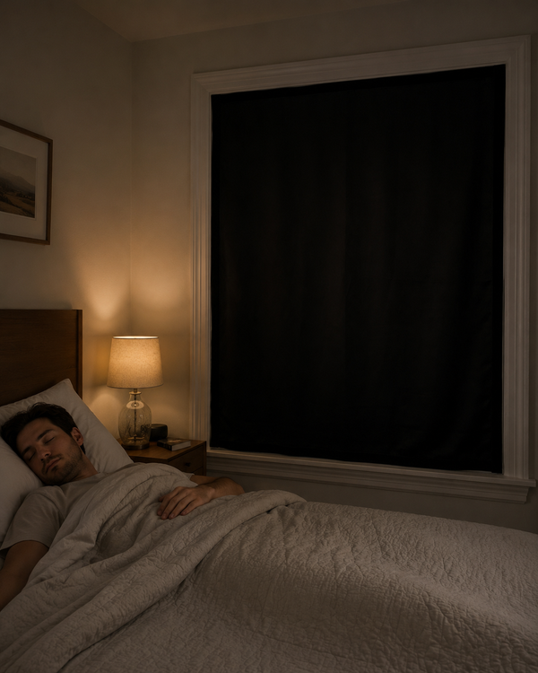 Sleeping in total darkness
